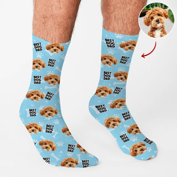 Custom Photo Best Parents Ever - Personalized Socks For Dog Lovers