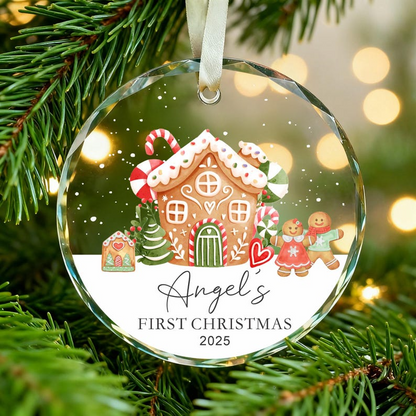 Baby's First Christmas Ornament,Personalised Christmas Bauble Keepsake,Baby 1st Xmas Decoration,New Baby Gift,1st Christmas Gift 2025