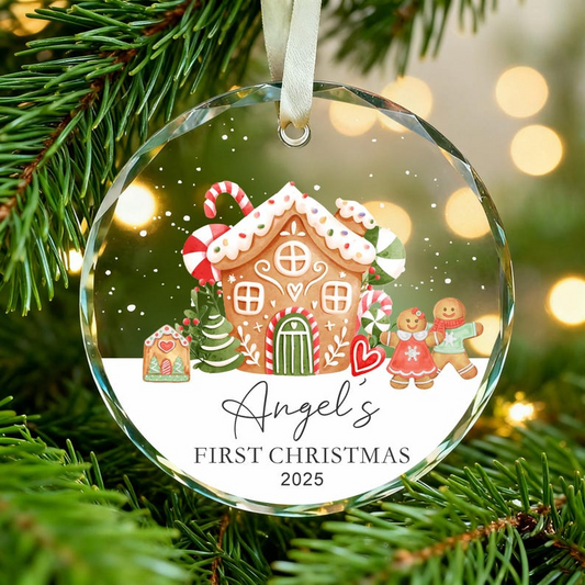 Baby's First Christmas Ornament,Personalised Christmas Bauble Keepsake,Baby 1st Xmas Decoration,New Baby Gift,1st Christmas Gift 2025