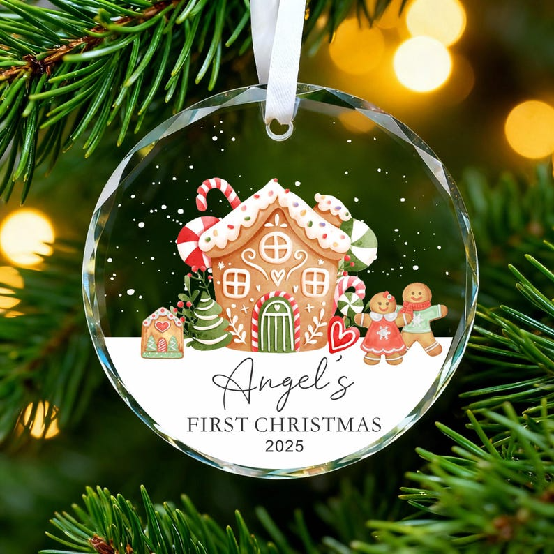 Baby's First Christmas Ornament,Personalised Christmas Bauble Keepsake,Baby 1st Xmas Decoration,New Baby Gift,1st Christmas Gift 2025