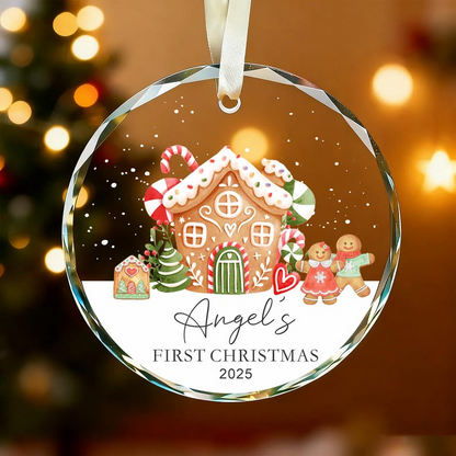 Baby's First Christmas Ornament,Personalised Christmas Bauble Keepsake,Baby 1st Xmas Decoration,New Baby Gift,1st Christmas Gift 2025