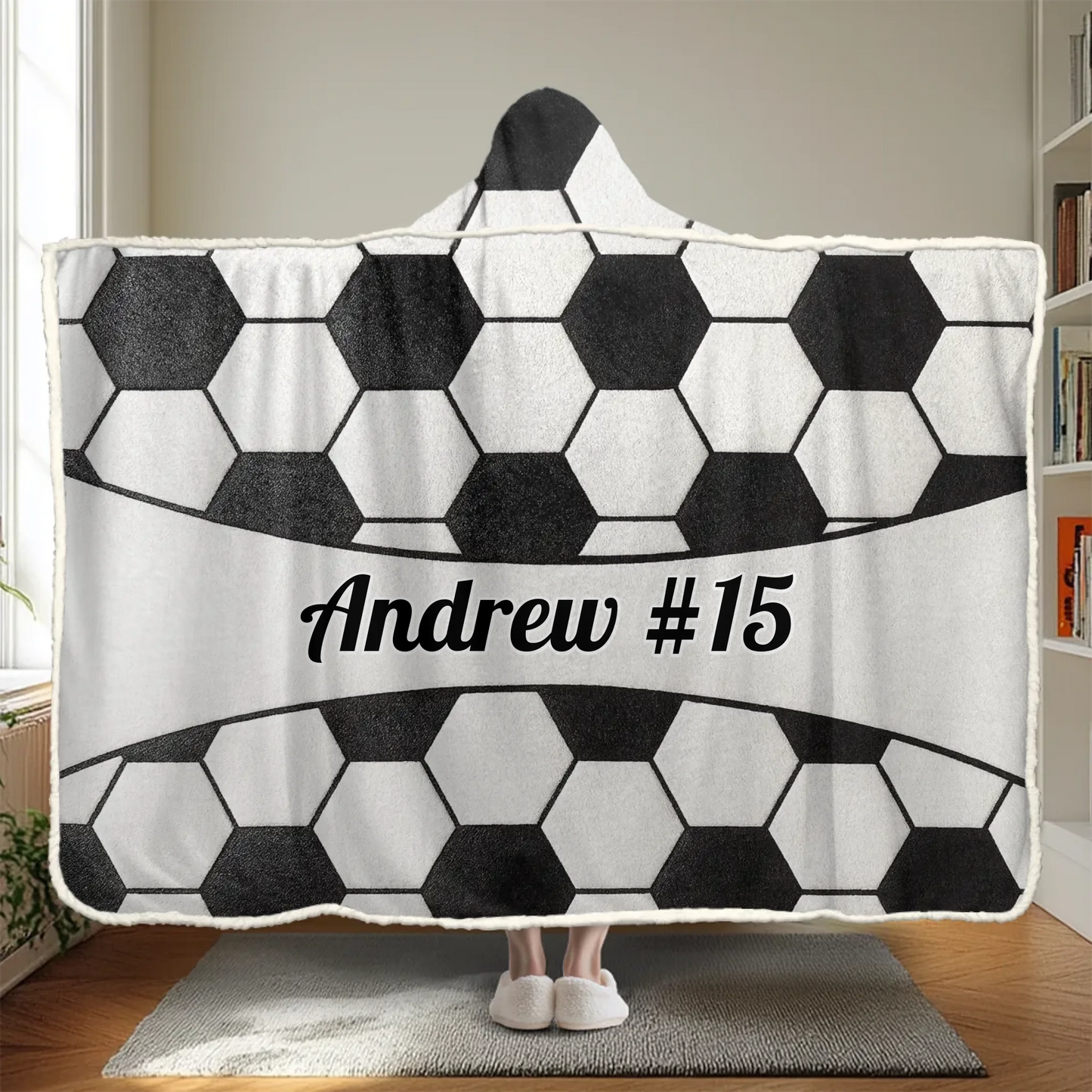 Custom Snuggle Blanket, Hoodie Blanket - Personalized Birthday Sport Gifts For Sports Fans, Sports Lovers - Born To Cheer Loud