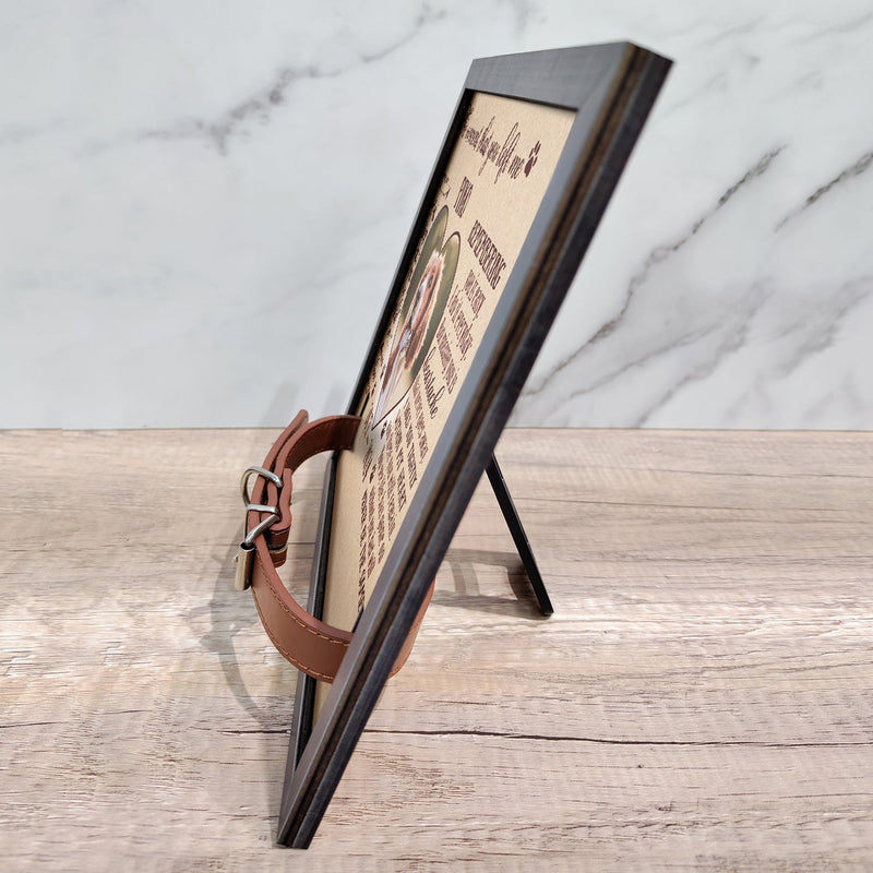 Custom Dog & Cat Memorial Photo Sign – “The Moment That You Left Me” Personalized Pet Loss Gift