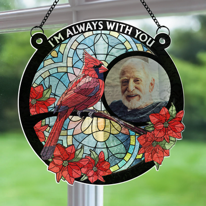 Always With You” Custom Wavy Suncatcher – Personalized Gift for Any Occasion