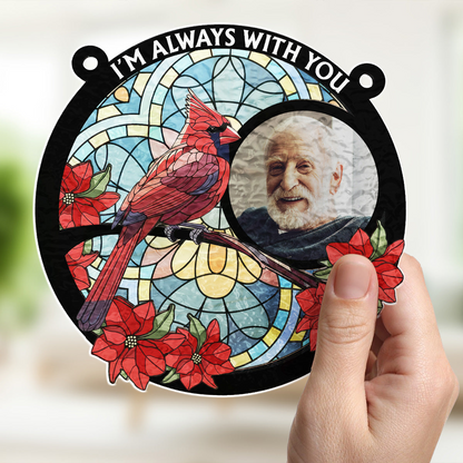 Always With You” Custom Wavy Suncatcher – Personalized Gift for Any Occasion