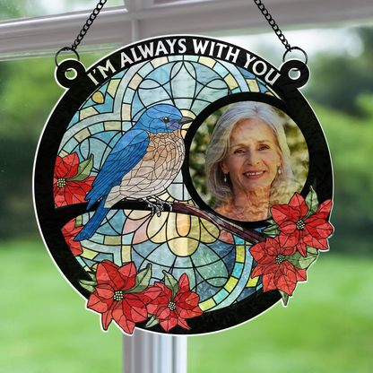 Always With You” Custom Wavy Suncatcher – Personalized Gift for Any Occasion